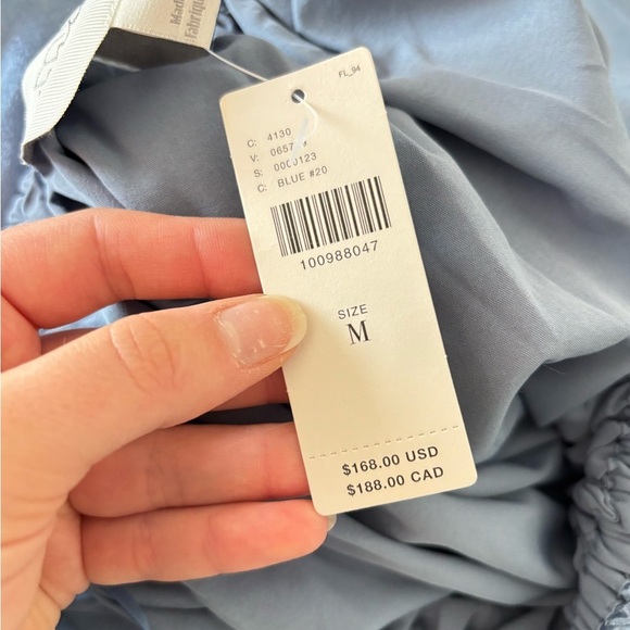 NWT Anthropologie Mare Mare Holiday Christmas Party Blue Satin Mini Dress Medium - Picture 7 of 7